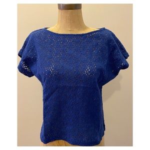 Ruby Rd. Lace Short Sleeve Top